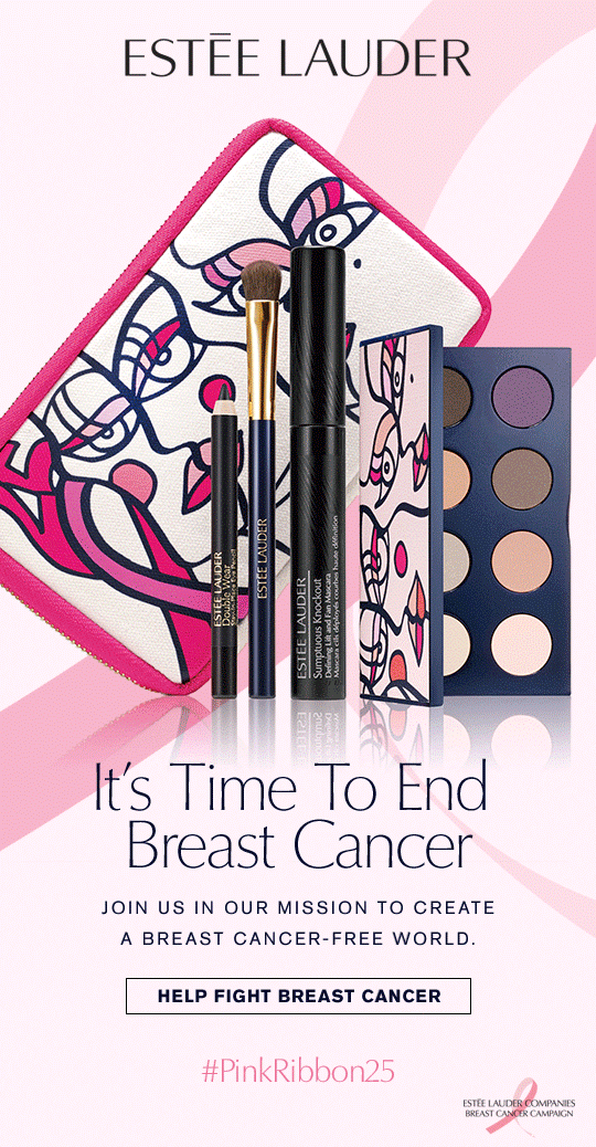 Estee Lauder Breast Cancer Month emails