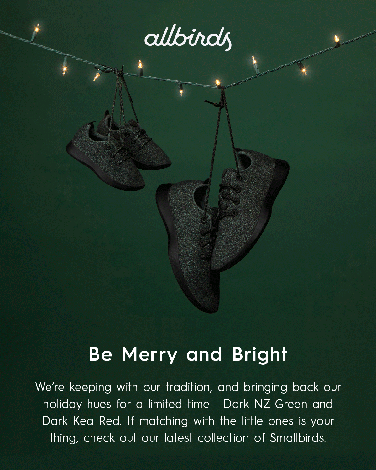 holiday email design trends allbirds