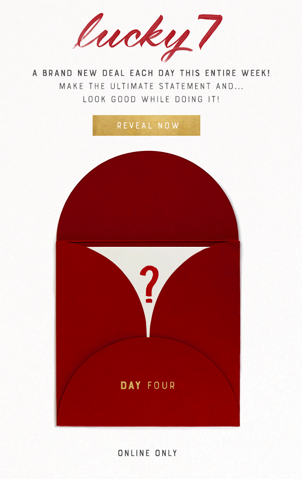 holiday email design trends lucky brand