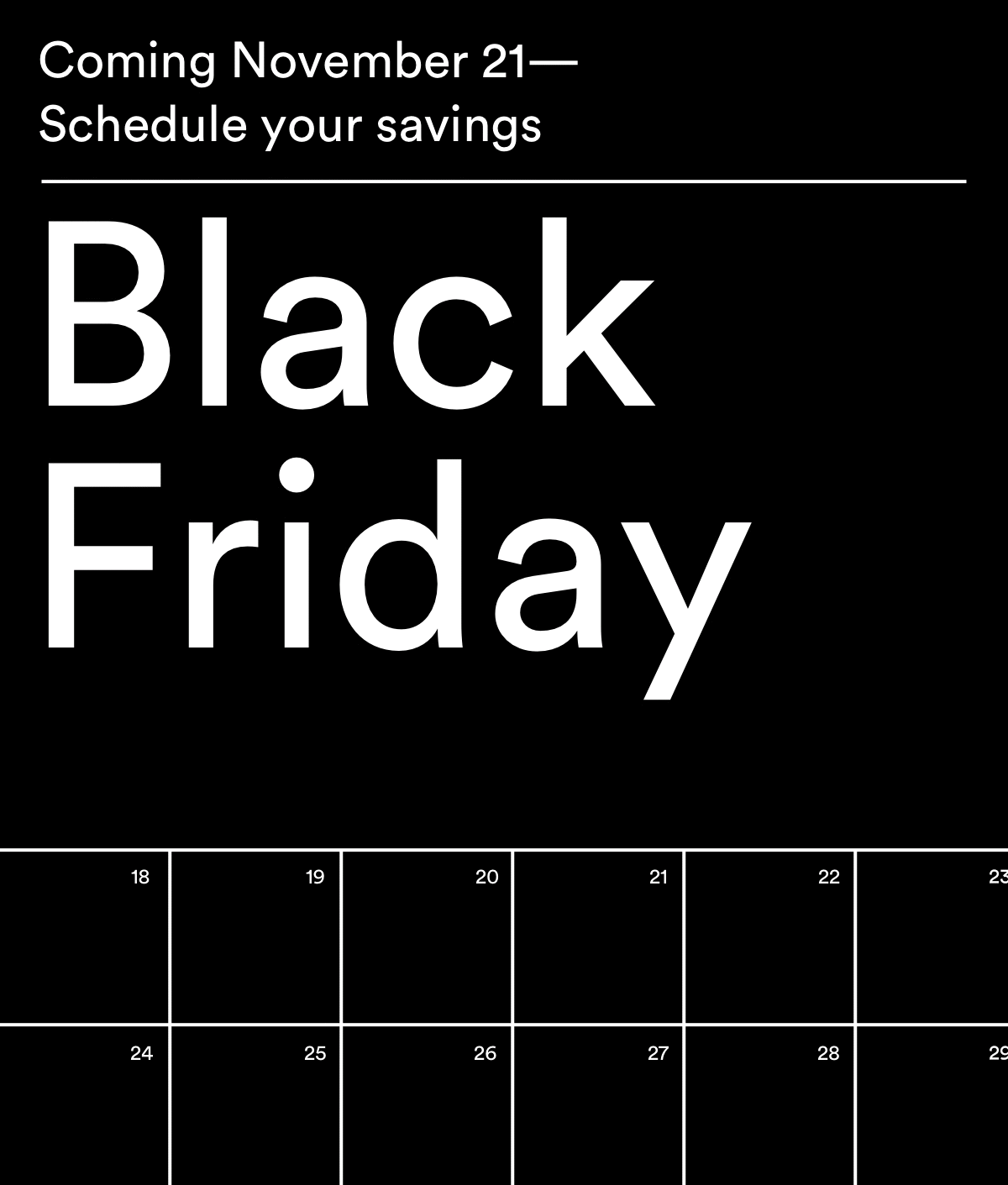 Black Friday Cyber Monday Email Design
