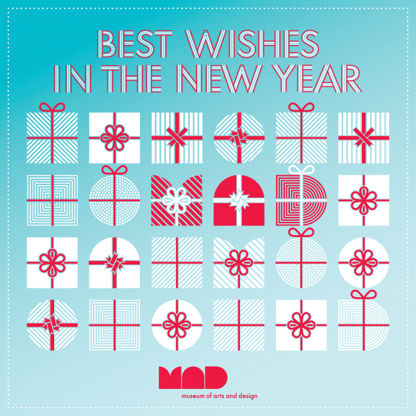 museum of arts and design holiday ecard for clients